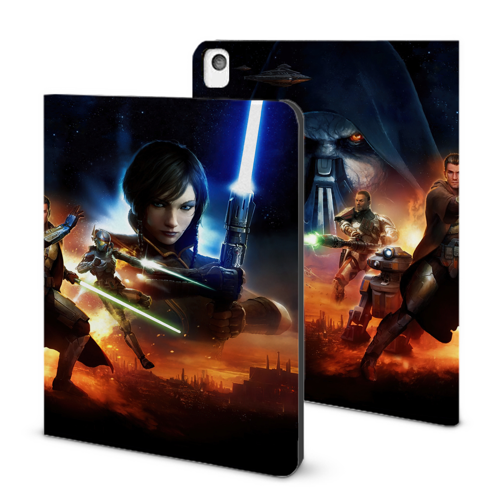 （画像用） スター・ウォーズ Star Wars IPadケース ペンホルダー付き ブックスタイルデザイン
